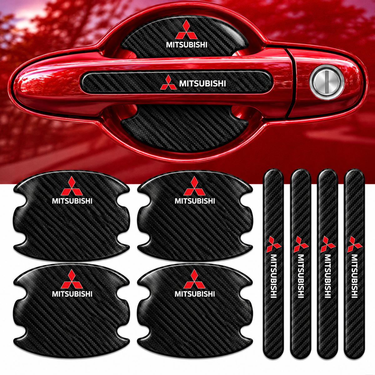 Adesivo Protetor de Maçaneta Automotiva para Chevrolet – Kit 8 Peças Anti Risco Porta Carro