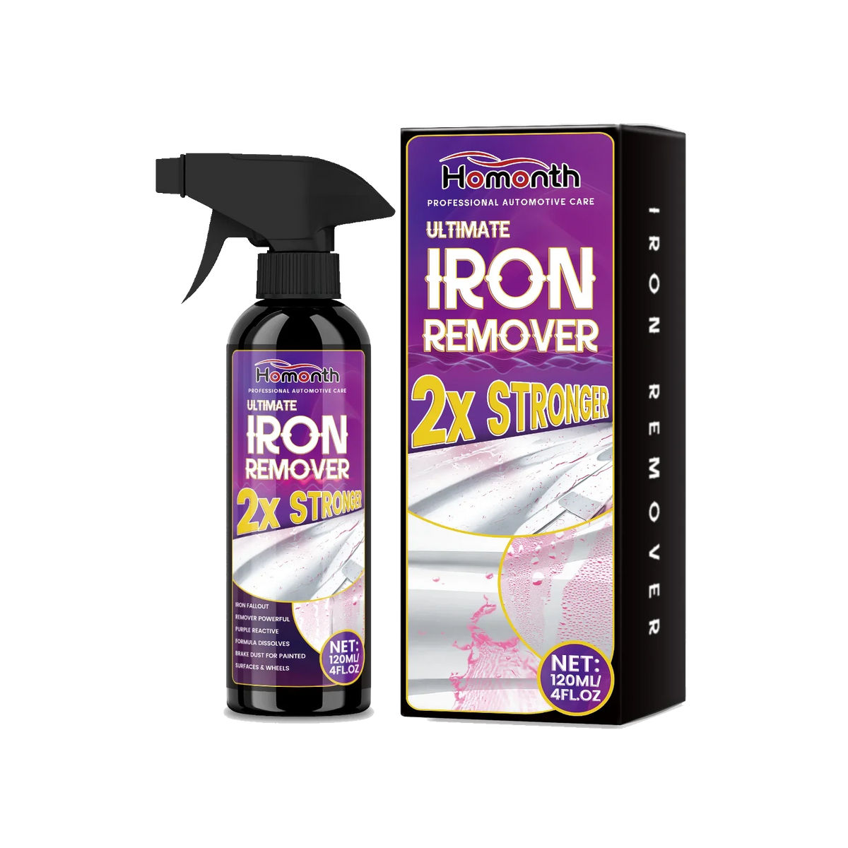 High-Power Automotive Rust Remover Spray for Wheels and Metals
