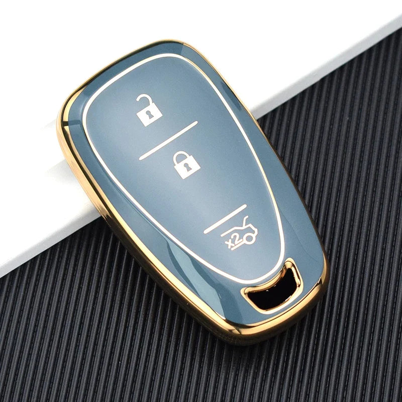 TPU Automotive Key Fob Cover for Chevrolet Cruze, Camaro, and Onix – Premium Anti-Scratch Protection