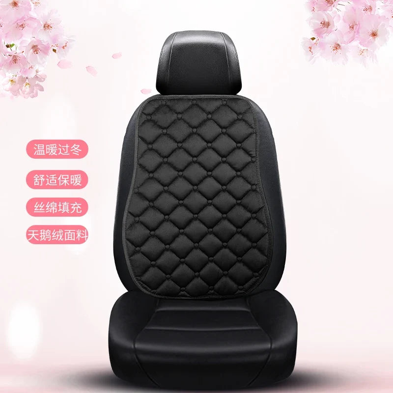 Plush Automotive Seat Cushion Winter – Universal Warm Non-Slip Cover (3-Piece Kit)