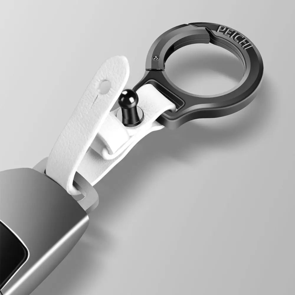 Chaveiro de Couro Premium com Liga de Zinco – Durável, Elegante e Sofisticado