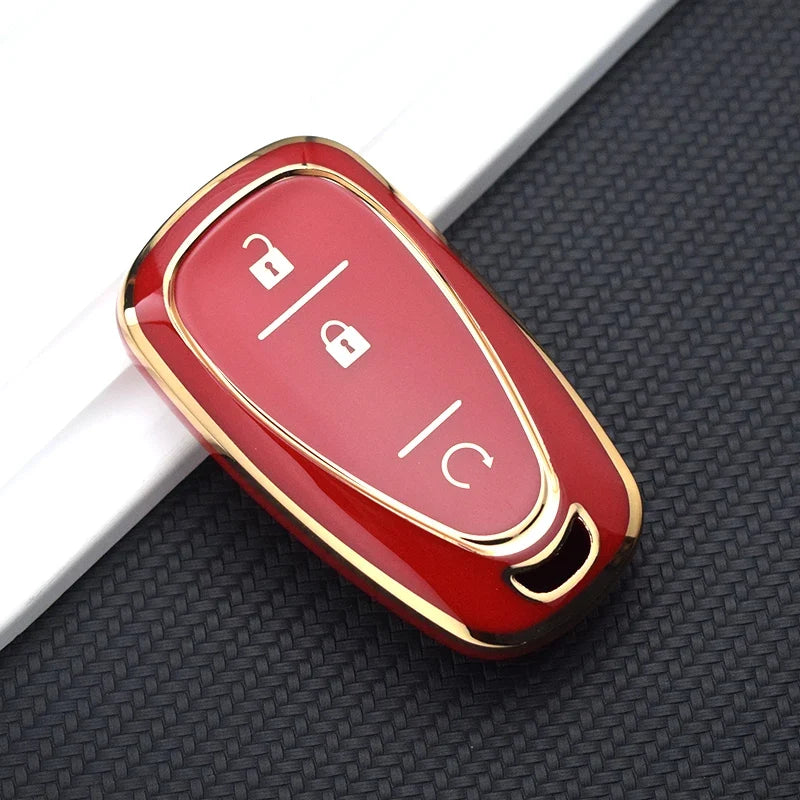 TPU Automotive Key Fob Cover for Chevrolet Cruze, Camaro, and Onix – Premium Anti-Scratch Protection