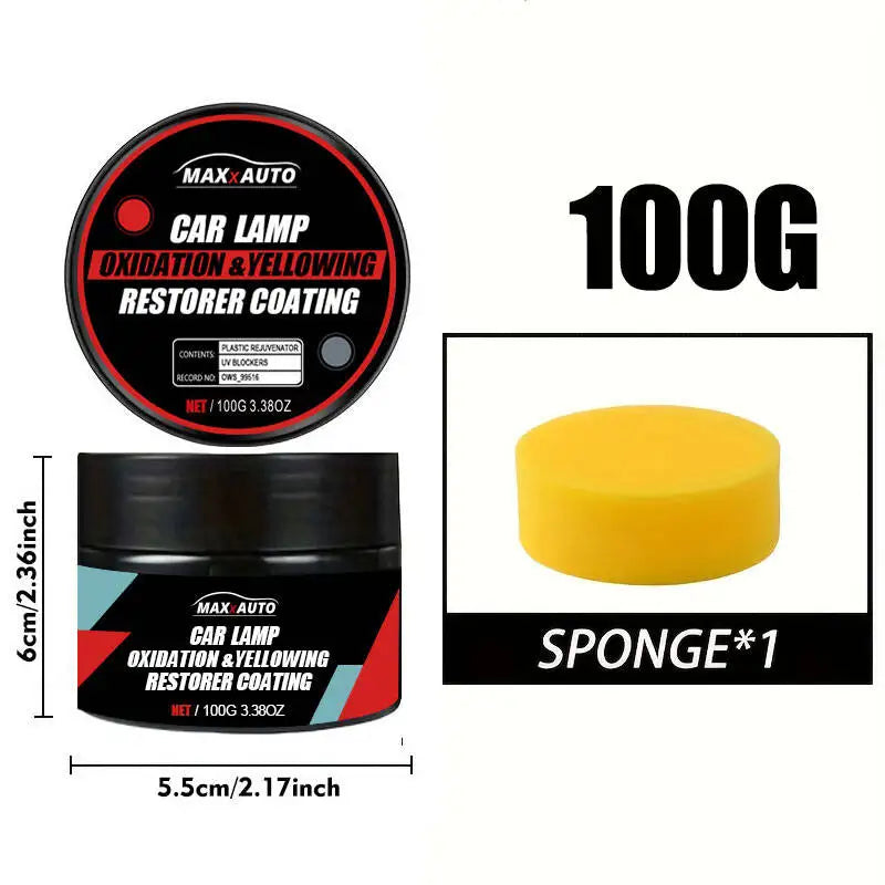 Automotive Headlight Restoration Kit Oxidation Remover Polishing