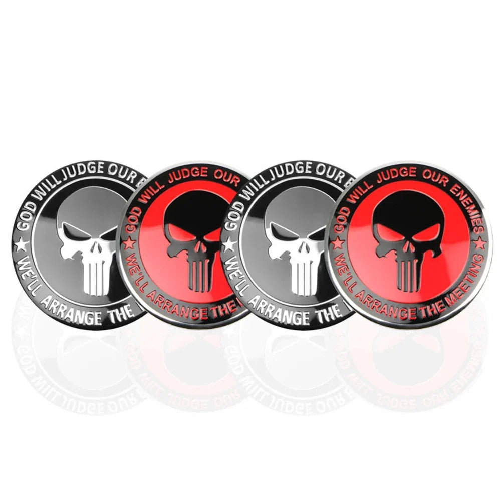 3D Emblem for Automotive Wheel Center Universal Sticker