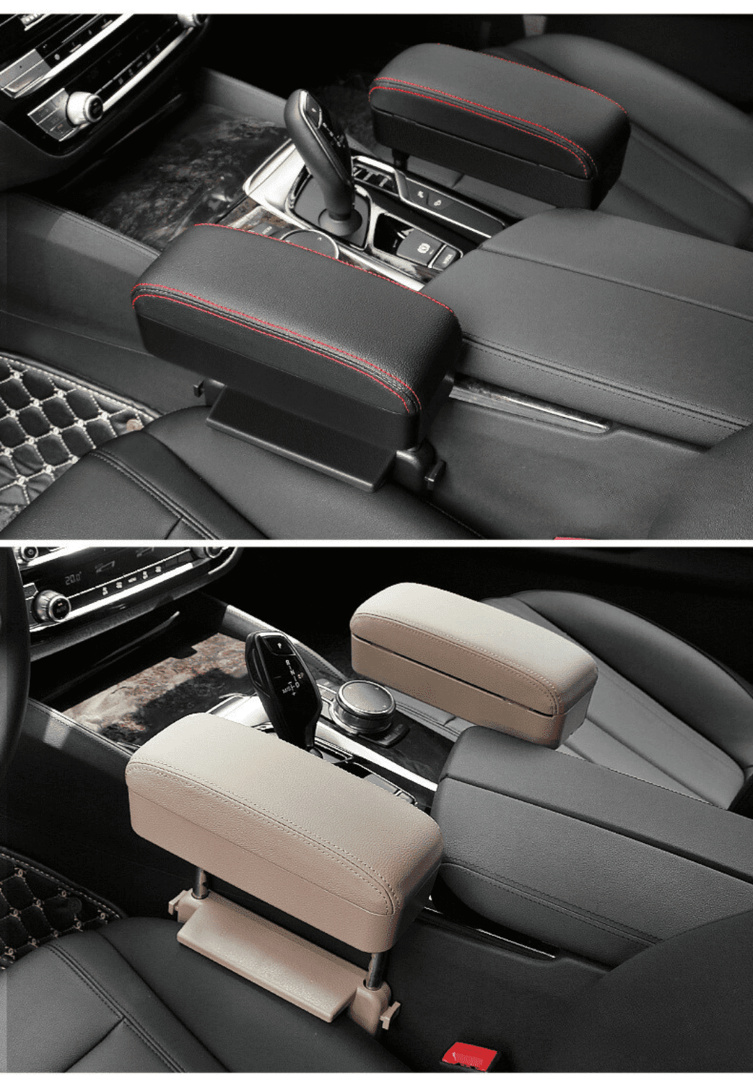 Car armrest support with cell phone charger-Inovata Store