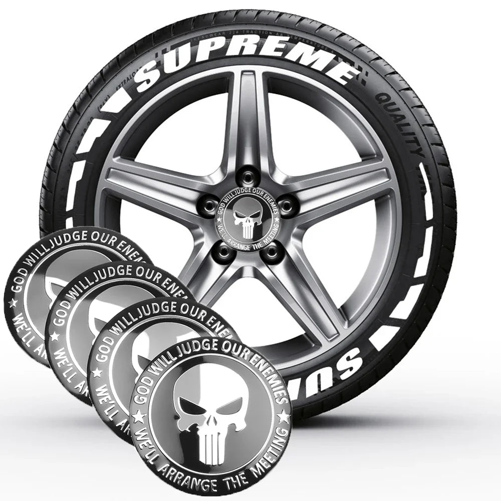 3D Emblem for Automotive Wheel Center Universal Sticker