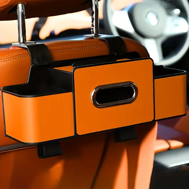 Car Seat Organizer with Cup Holder and Storage Compartment
