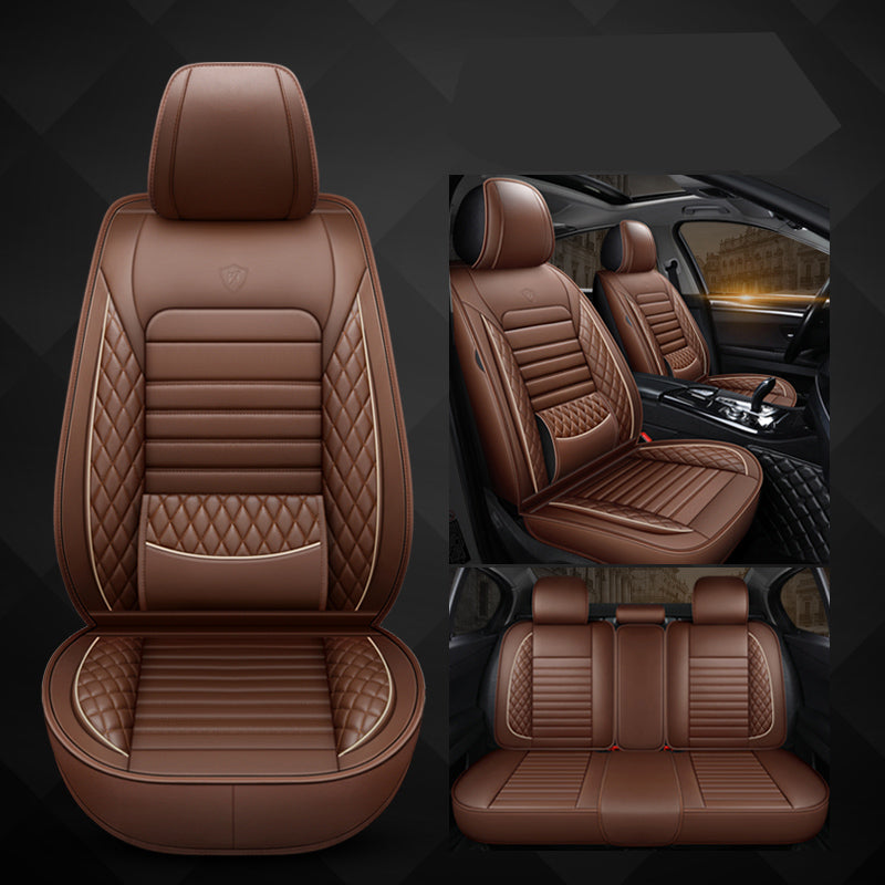Universal PU Leather Car Seat Cover Full Coverage