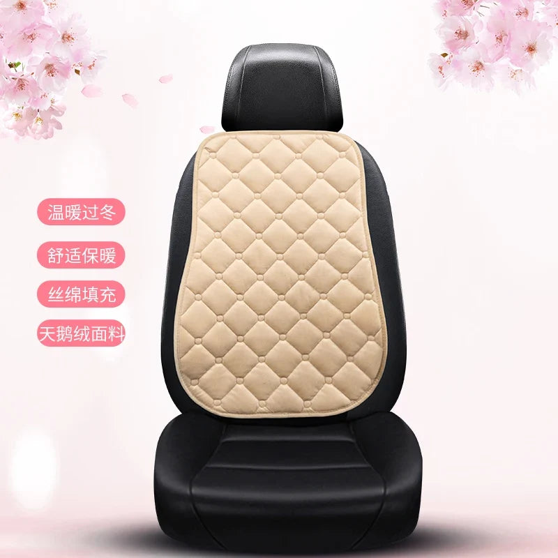 Plush Automotive Seat Cushion Winter – Universal Warm Non-Slip Cover (3-Piece Kit)