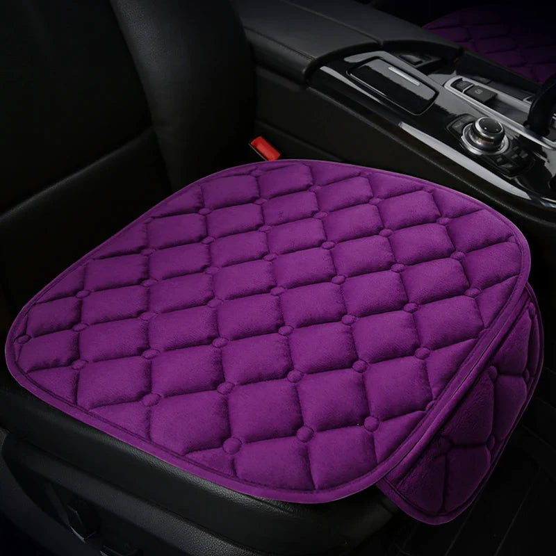 Plush Automotive Seat Cushion Winter – Universal Warm Non-Slip Cover (3-Piece Kit)