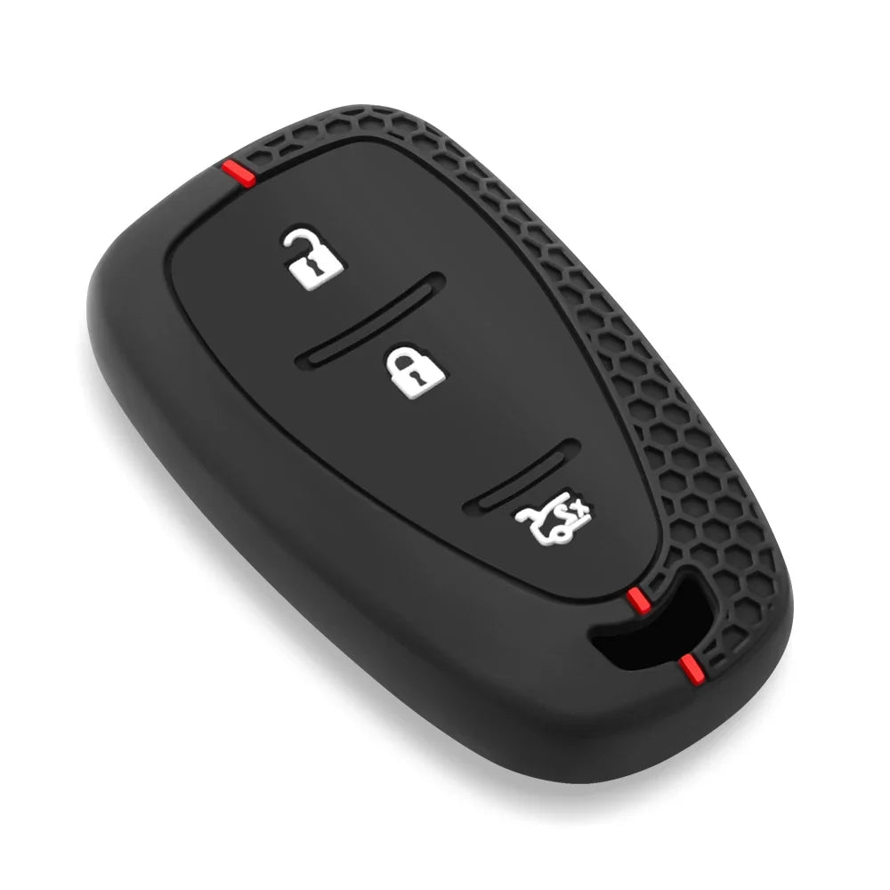 Silicone Car Key Cover for Chevrolet Cruze, Camaro, and Onix – Complete Anti-Scratch Protection