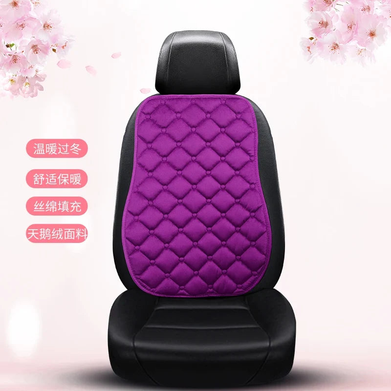 Plush Automotive Seat Cushion Winter – Universal Warm Non-Slip Cover (3-Piece Kit)