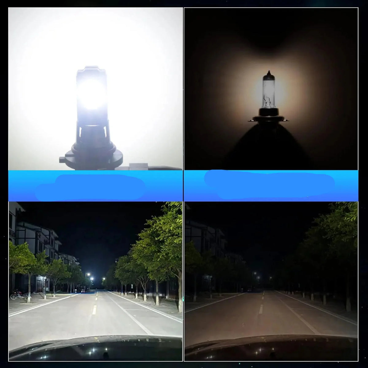 Lâmpadas LED Automotivas 30000LM H11 9005 9006 6500K Super Brancas