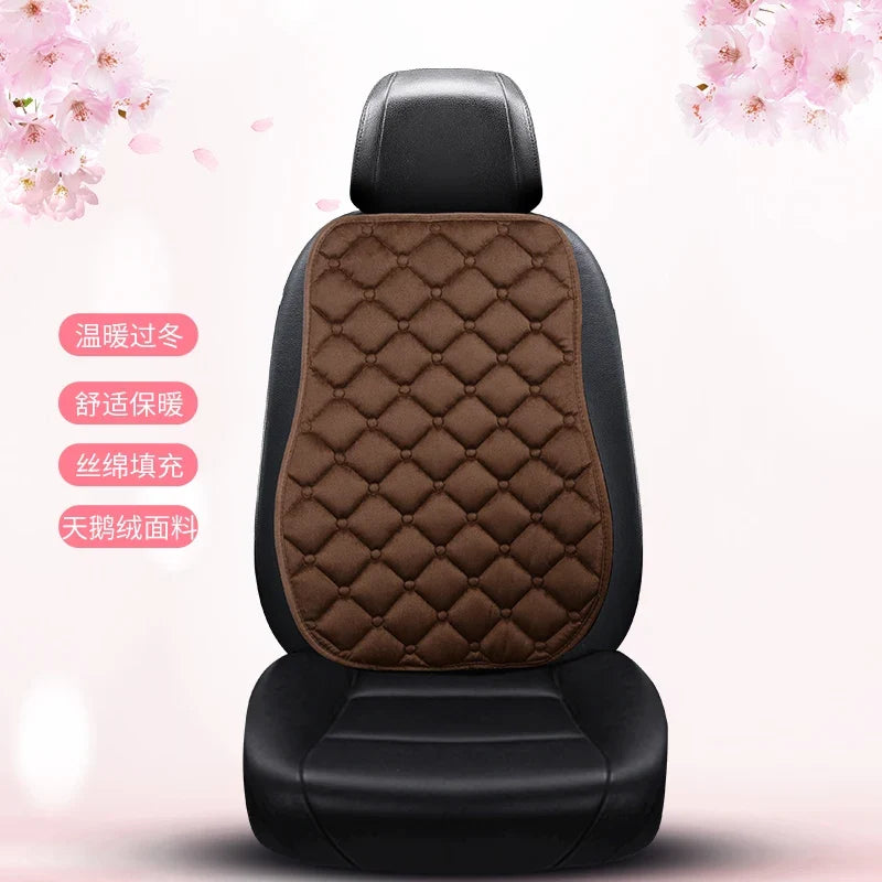 Plush Automotive Seat Cushion Winter – Universal Warm Non-Slip Cover (3-Piece Kit)