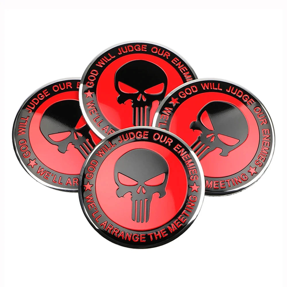 3D Emblem for Automotive Wheel Center Universal Sticker