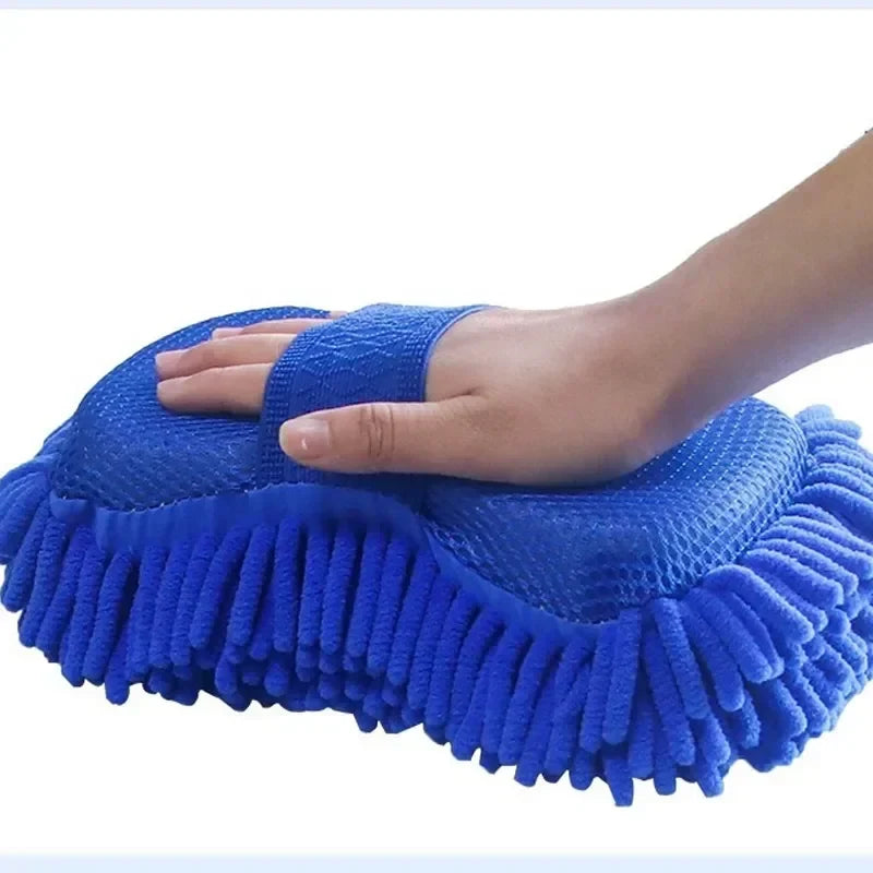 Chenille Microfiber Car Wash Mitt 2-Piece Kit
