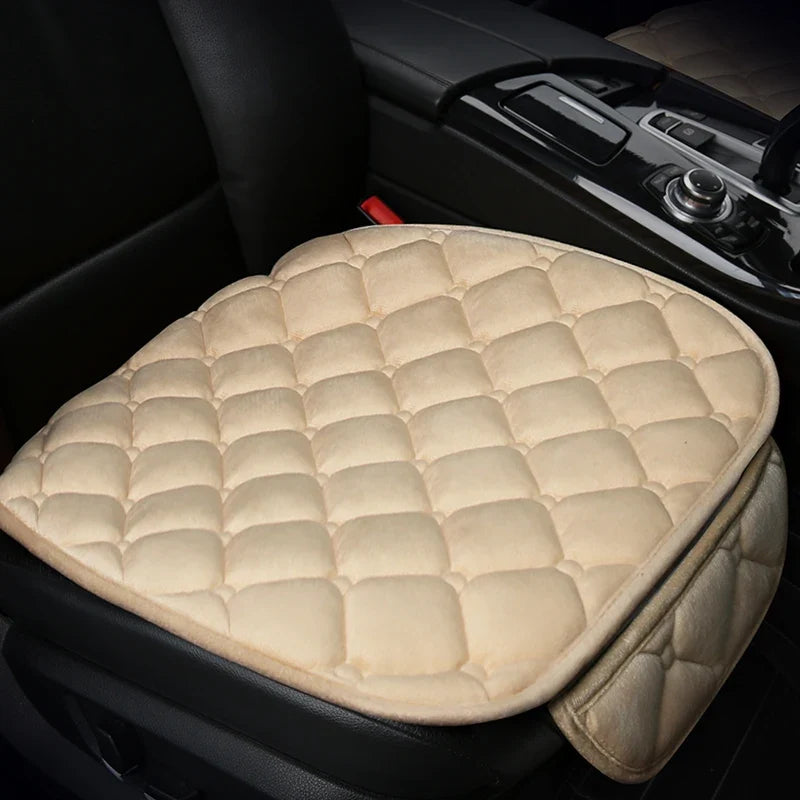 Plush Automotive Seat Cushion Winter – Universal Warm Non-Slip Cover (3-Piece Kit)