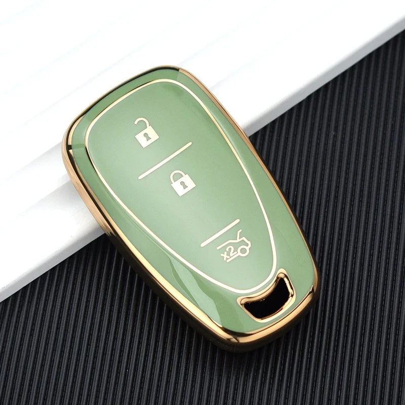 TPU Automotive Key Fob Cover for Chevrolet Cruze, Camaro, and Onix – Premium Anti-Scratch Protection