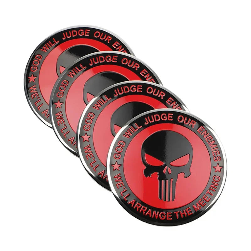 3D Emblem for Automotive Wheel Center Universal Sticker