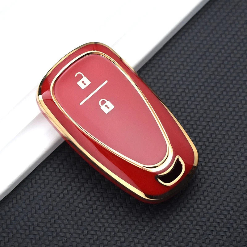 TPU Automotive Key Fob Cover for Chevrolet Cruze, Camaro, and Onix – Premium Anti-Scratch Protection