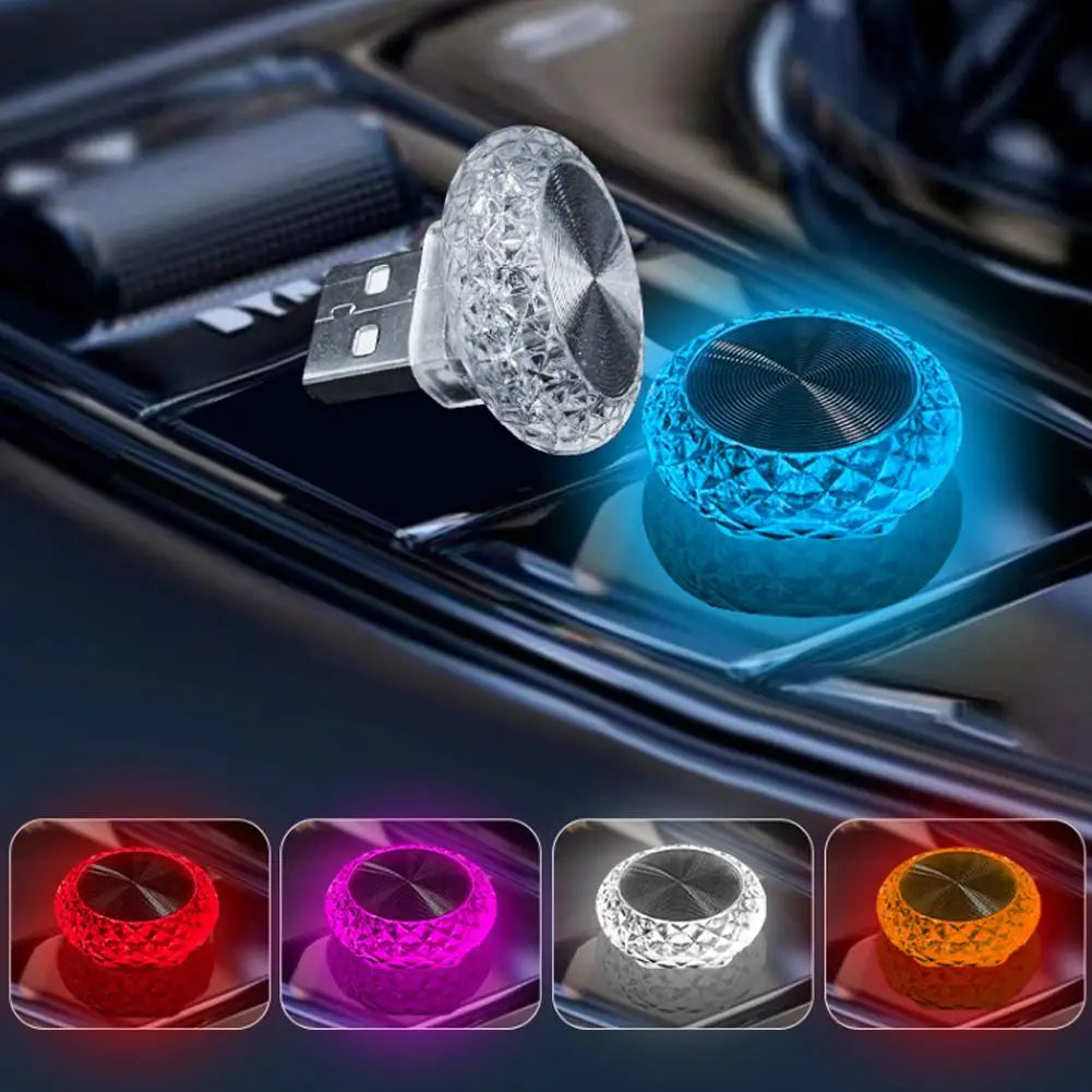 Mini USB LED Interior Car Light Portable Ambient Lighting