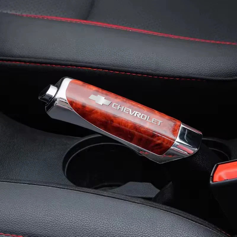 Automotive Leather Handbrake Cover for Chevrolet – Premium Non-Slip Protector