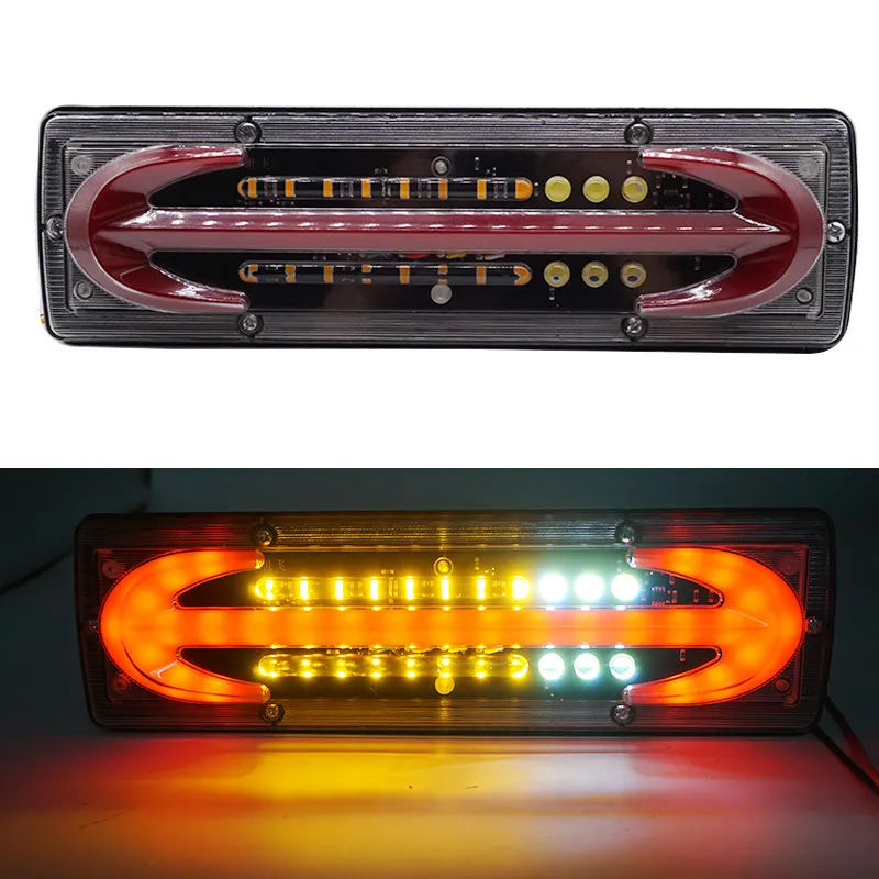 Lanternas Traseiras Full LED para Caminhões - Iluminação Potente e Durável