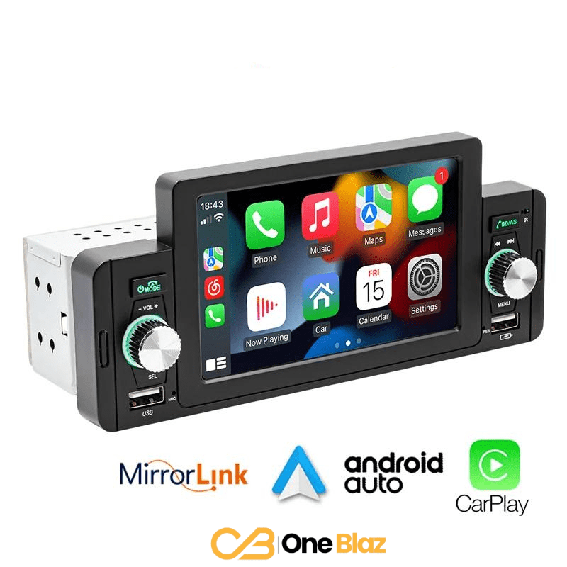 Central Multimídia Universal 10 Polegadas – Apple Carplay e Android Auto, Bluetooth e Câmera de Ré
