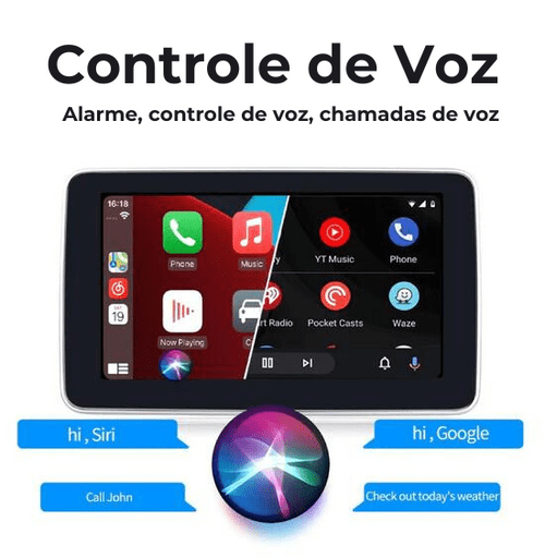 MULTIMÍDIA COM CARPLAY E ANDROID AUTO- Inovata Store