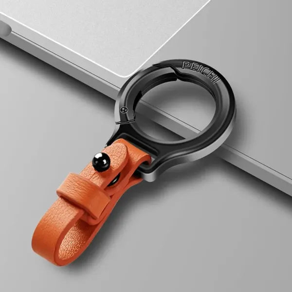 Chaveiro de Couro Premium com Liga de Zinco – Durável, Elegante e Sofisticado