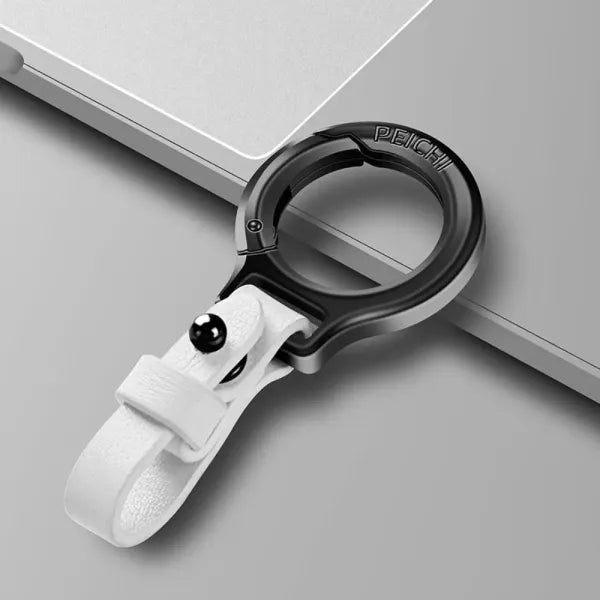 Chaveiro de Couro Premium com Liga de Zinco – Durável, Elegante e Sofisticado